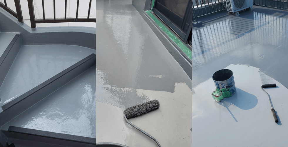 外階段やベランダ、屋上の防水塗装