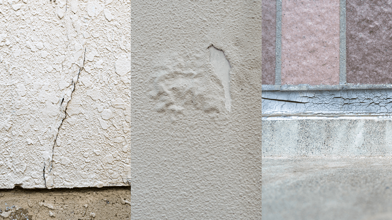 外壁のクラックや塗装の浮きなどの劣化